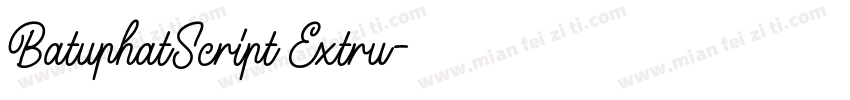 BatuphatScript Extru字体转换